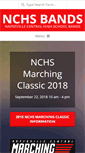 Mobile Screenshot of nchsbands.org